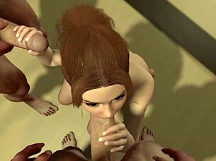 Možeš li podneti realističan 3D hentai gangbang sa velikim kurcima i analom