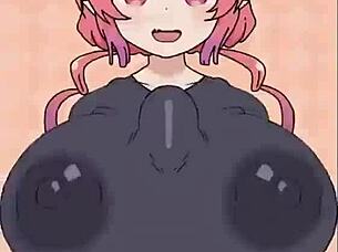 ilulu beatbanger in hentai game with big tits and cock