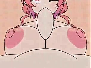 ilulu beatbanger in hentai game with big tits and cock