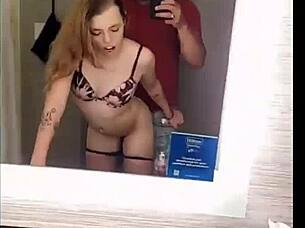 fucking tiny freshman i met at town club in hotel bathroom