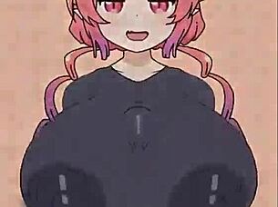 ilulu beatbanger in hentai game with big tits and cock