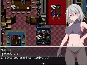 grace explores the labyrinth town in this hentai game part 4