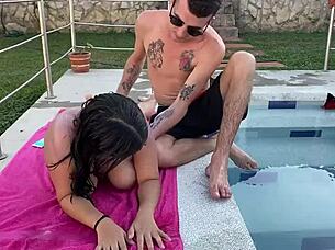 How Sweet Is Fucking in the Pool with My Stepfather?