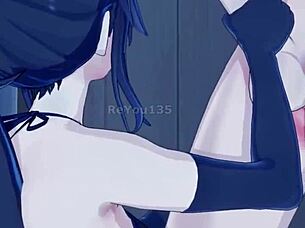 oc new employee in 3d hentai game with big tits