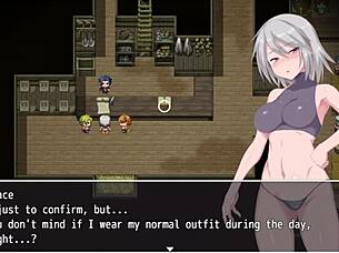 grace explores the labyrinth town in this hentai game part 4