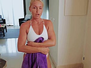 Hot Milf Neighbor Rides Virgin Cock In Cowgirl Pov