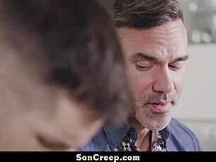 Stepdaddy Catches Stepson Masturbating To Gay Porn And Feels So Aroused