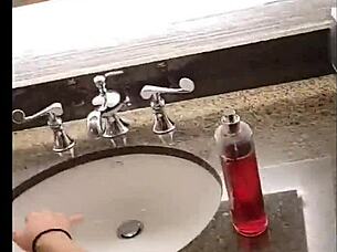 fucking tiny freshman i met at town club in hotel bathroom