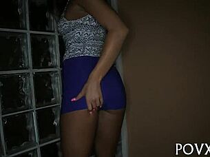 young porn stars explore rough sex in pov