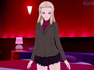 Klara and Nonna engage in intense sex in Girls Und Panzer hentai