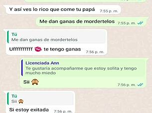 My Stepmother's Whore Texts Me On Whatsapp While Dad's Away