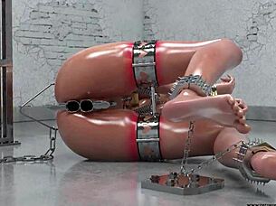 3D BDSM Bondage Fetish Comics Compilation by Cybercaptain!