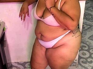 Perverted stepmother having sex and dominating her stepson in the house.