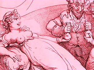 Detailed vintage drawings depicting erotic themes from antique collections.