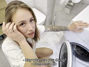 The Overwhelming Sensation Of My Stepbrother's Monster Cock Fucking My Pussy In Doggystyle While Bent Over, Parents Out