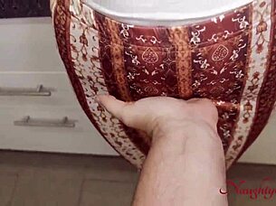 always banging my cleaner lady after her job