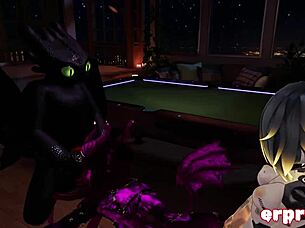 is a daemon, robot, and dragon having a hot 3way in vrchat?