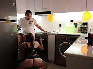 I slipped into the kitchen and banged my friend's mom doggystyle after his birthday bash.