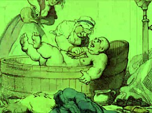 Detailed vintage drawings depicting erotic themes from antique collections.