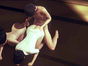 japanese girl getting fucked at university in uncensored hentai 3d?