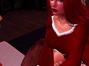 Redhead Gets Big Black Cock For Christmas!