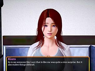 in my new family episode 403, redhead explores erotic hentai adventures with big tits.