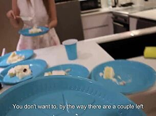 I slipped into the kitchen and banged my friend's mom doggystyle after his birthday bash.