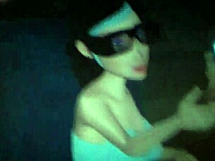 Skinny sofy stretches narrow ass with big cock huge gape