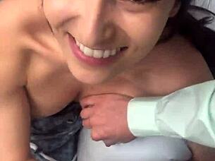 Pretty Spanish Latina uses toys to squirt intensely