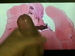 anime feet covered in cum tribute action