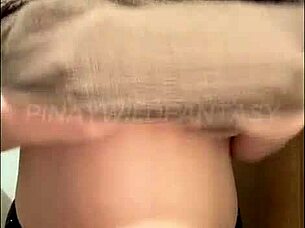 Hot Filipina Asian Milf Teasing Step Bro on the Video Call and Showing Her Natural Big Boobs