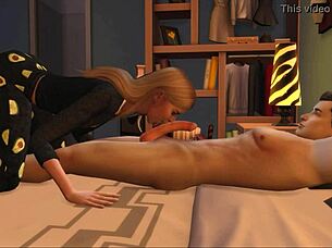 3D Hentai Blowjob Compilation With Juicy Dicks