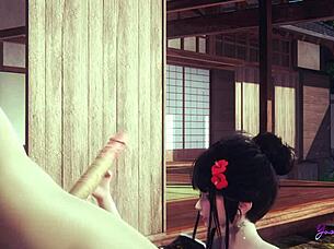 Mia Feels Intense Pleasure in Yaoi Femboy Sex.