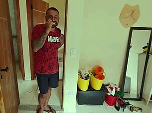 Skinny teen gets fucked by hung men on beach