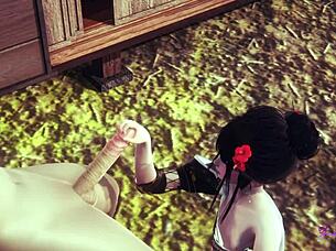 Mia Feels Intense Pleasure in Yaoi Femboy Sex.