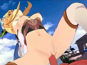 in genshin impact, she rides cowgirl and squirts everywhere