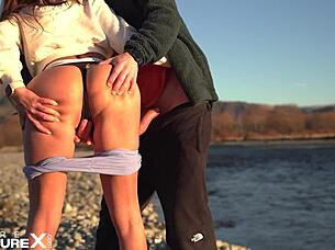 i dominated him in the woods with outdoor pegging, it was pure pleasure