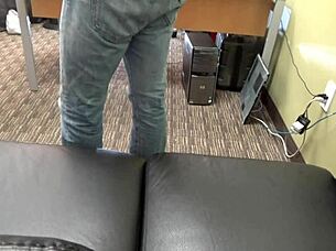 Behind the scenes in the office backroom with sloppy work