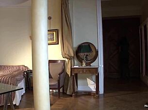 Why wait for dinner when Anissa Kate wants that cock now?