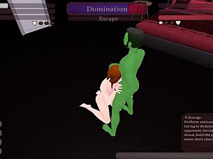 Who will win in the kinky fight club, Gorok or Aven, with monster cock action?