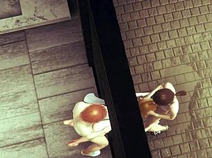 Femboy Zelda Blows Link in 69 Threesome