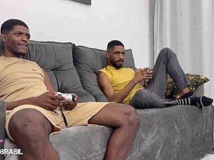 The cousin with the thick dick in action