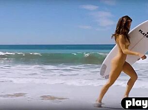 Hot milf gia ramey-gay strips and exposes big tits and booty