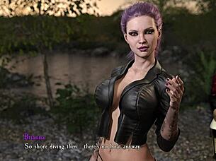 Having sex with an attractive woman