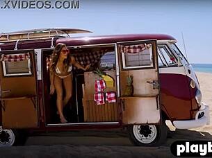 Hot milf gia ramey-gay strips and exposes big tits and booty