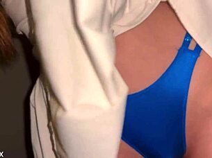 redhead teen babe explores vibrator orgasms on her big ass in public spots 😍🔥