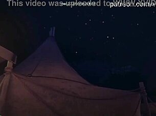 Lara Croft Teased by Futanari Cock in 3D