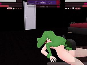 Who will win in the kinky fight club, Gorok or Aven, with monster cock action?