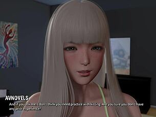 my friend learns bathing alone