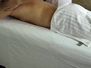 i watched this real sex at a massage session with oiled bodies and fingering